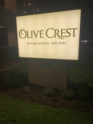 Olive Crest sign