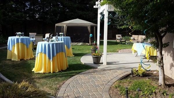 Cocktail Tables with Linens