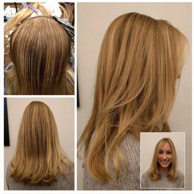 Beautiful Blonde Highlights by Selda Cortes