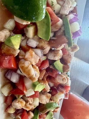 Ceviche de camarón