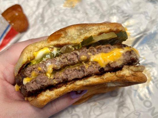 SuperSONIC Double Stack Cheeseburger