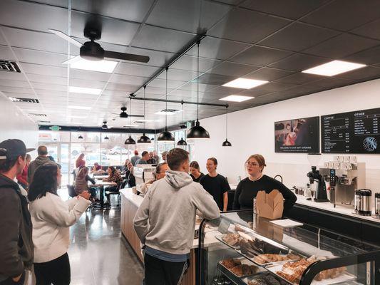 Guests ordering at Canyons Coffee in West Jordan.