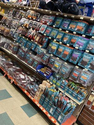 Wall of beef jerky's