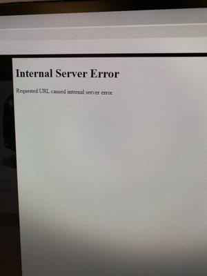 Error codes nonstop dealing with their online application