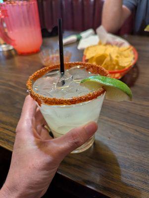 Margarita with tajin rim