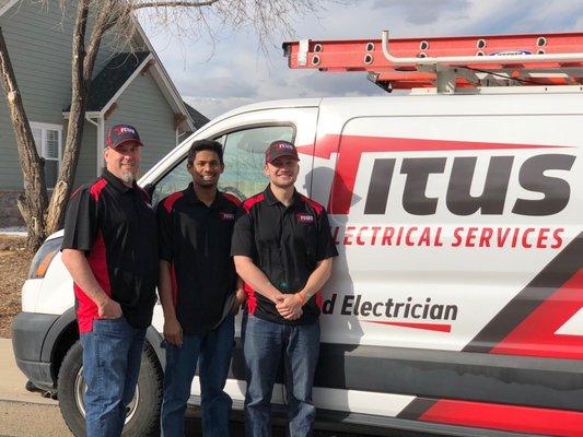 Electricians Near You!  We are Team Titus waiting to take care of your residential electrical needs.