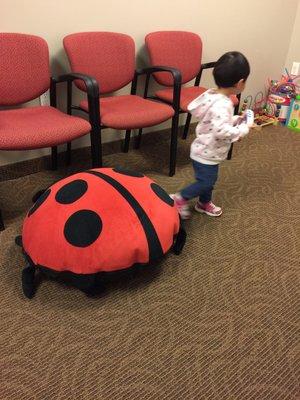 Big lady bug couch