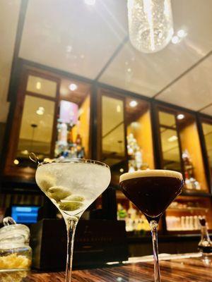 Dirty Martini & Espresso-tini