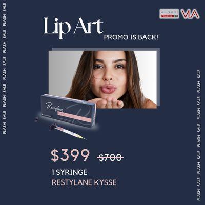 Restylane Kysse on Sale! Your lips will thank you.