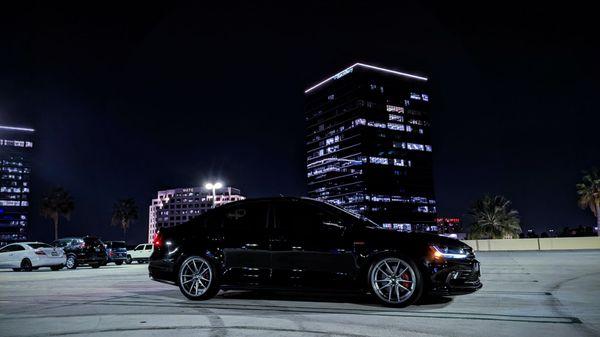 Volkswagen with installed sport suspension by Pacific German.