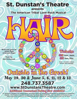 Hair will be performed soon in the Greek outdoors!