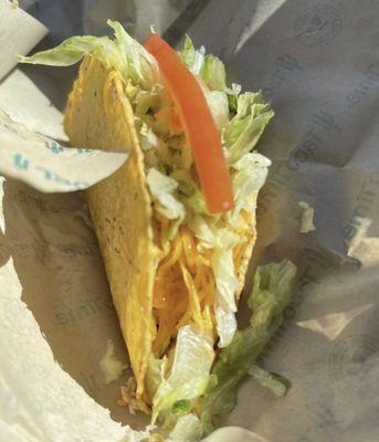 This is a sample of what the Taco should'velooked like, thick and full! This is not my photo.