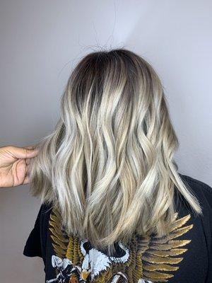 Full Transformational icey balayage