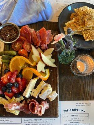 Charcuterie board appetizer