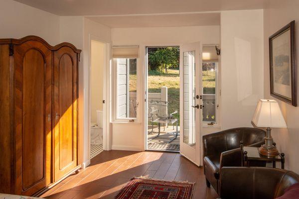 Bed & Breakfast Inn Room 2 looking out to your private deck