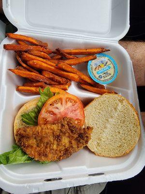 Fresh grouper & sweet potato fries- delicious