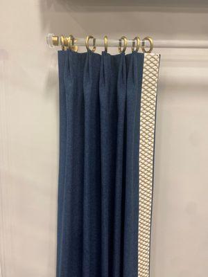 Curtain samples - we offer full service drapery making and blinds and more