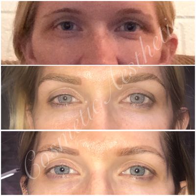 Powder brow tattoo /brow transformation