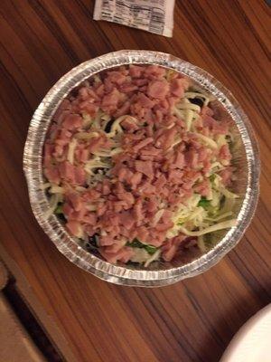 Chef salad is actually quite meaty!