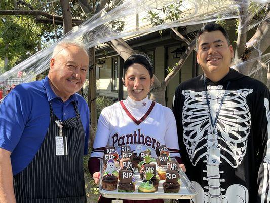 Haunting Cupcakes made by the Culinary Staff