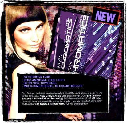 Now offering Redken's Cromatics Haircolor.