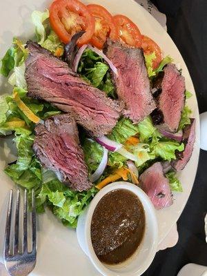 Steak salad for lunch