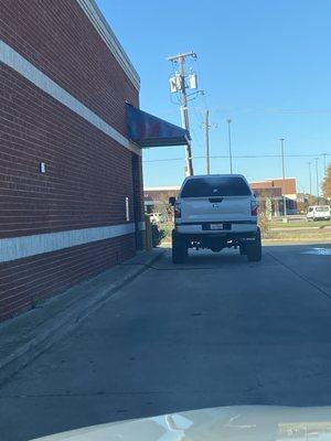 Drive thru from the outside