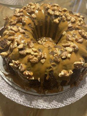 Infuse chocolate turtle poundcake great for  after dinner brunch girls night out