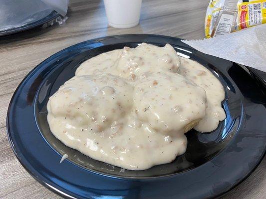 Biscuits and Gravy - this is the half order!?