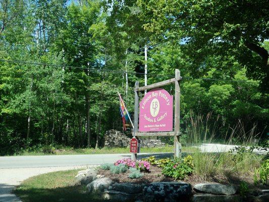 Prominent signage on Garrett Bay Road.