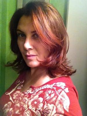 My fabulous new cut and color by Carlo