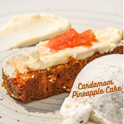 cardamom pineapple cake