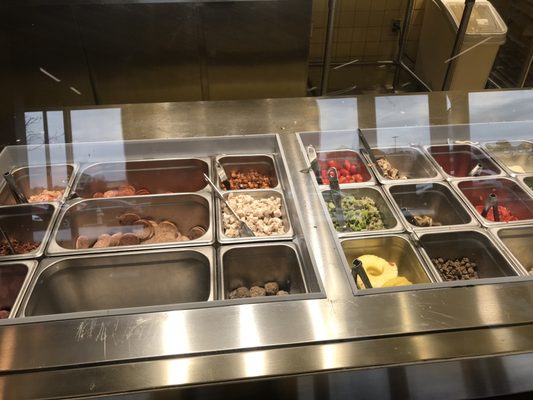 Toppings bar