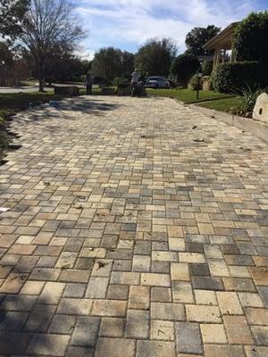 Lake Ivanhoe asphalt to pavers!