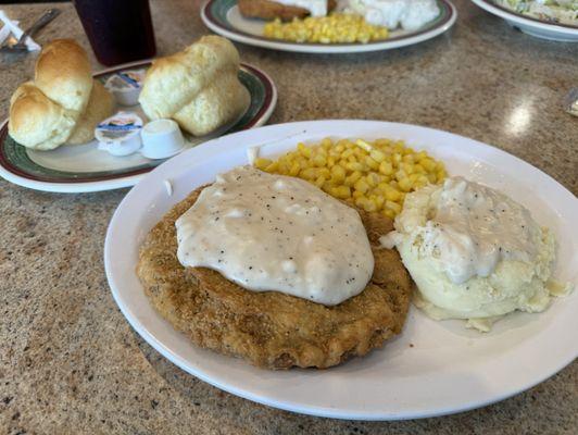 Chicken Fried Steak lunch