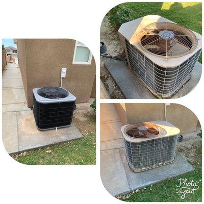 Condenser Before and After