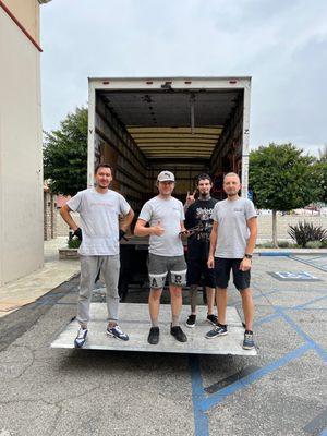 The movers and the truck