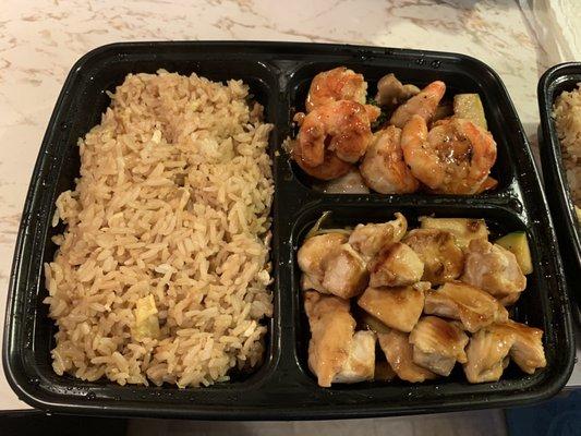 Hibachi Shrimp and chicken combo