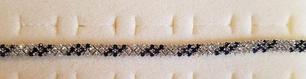 Sapphire and diamond bracelet