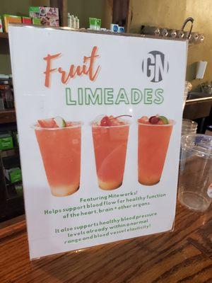 Fruit limeades