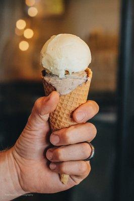 Ice cream cone harvest coffee