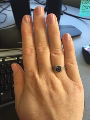 Beautiful alexandrite ring I got for my birthday! I love it, and I love Devon's. Go check them out and ask for Dante !