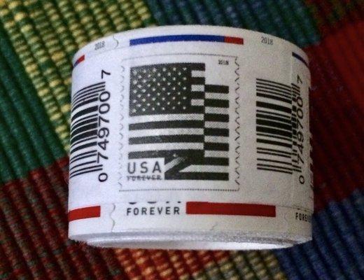 I buy Forever Stamps and these days a roll lasts a couple years. Posted 10/03/2020