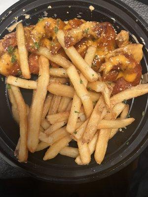 Bam Bam Shrimp with fries