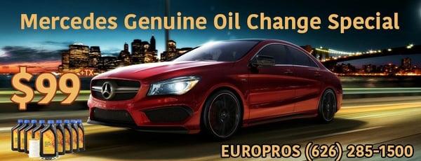 Mercedes_Benz Oil Change Special!