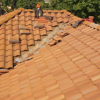 We do tile roof and repairs.