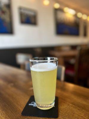 An amazing radler- (hefeweizen+lemonade mixed)