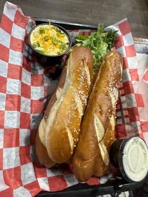 Pretzels with Beer Cheese