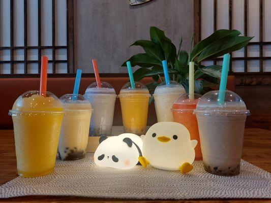 Bubble tea and slush