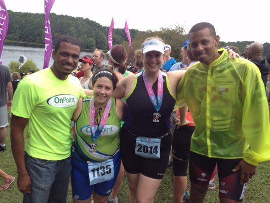 IronGirl Columbia 2013 Ian Williams, Jessica Post, Heather Brown and Robert Clarence. #OnpointFitness